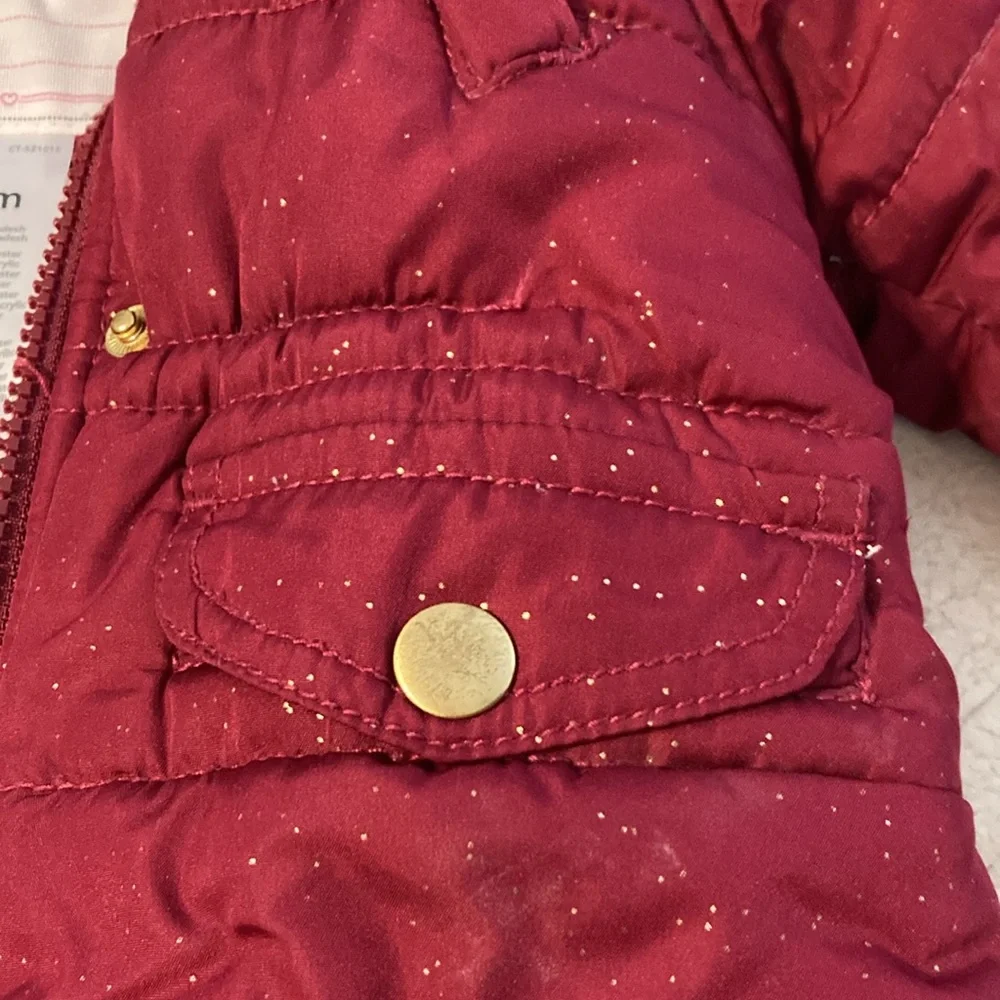 Carters 18M burgundy coat